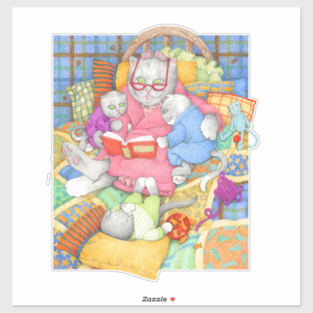 BEDTIME STORY 14" Vinyl Sticker (Sheet)