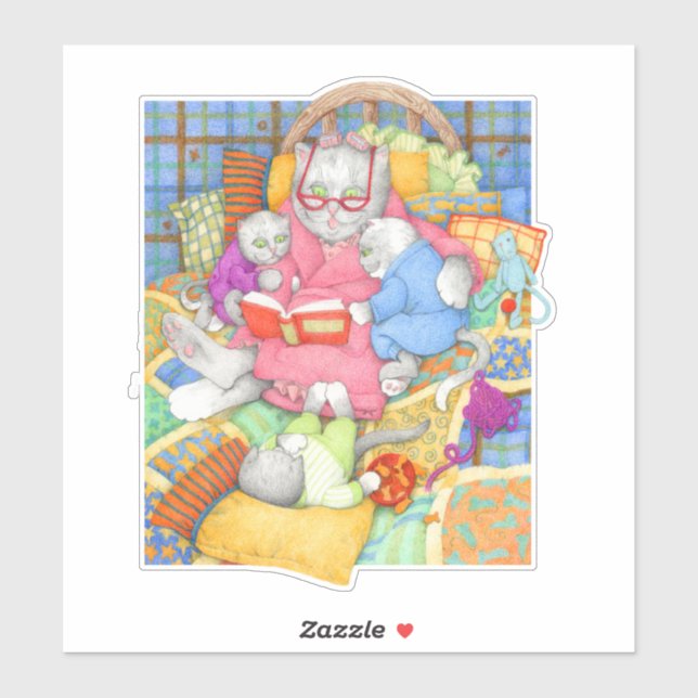 BEDTIME STORY 8" Vinyl Sticker (Sheet)