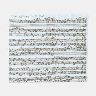 Bedtime with Bach Handwritten Classical Music  Fle Fleece Blanket