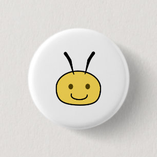 Bee 3 Cm Round Badge