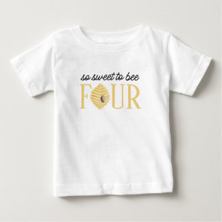 Bee 4th Birthday Sweet to Bee Four T-Shirt