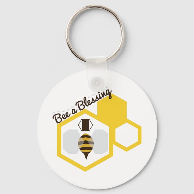 Bee A Blessing Key Ring (Front)