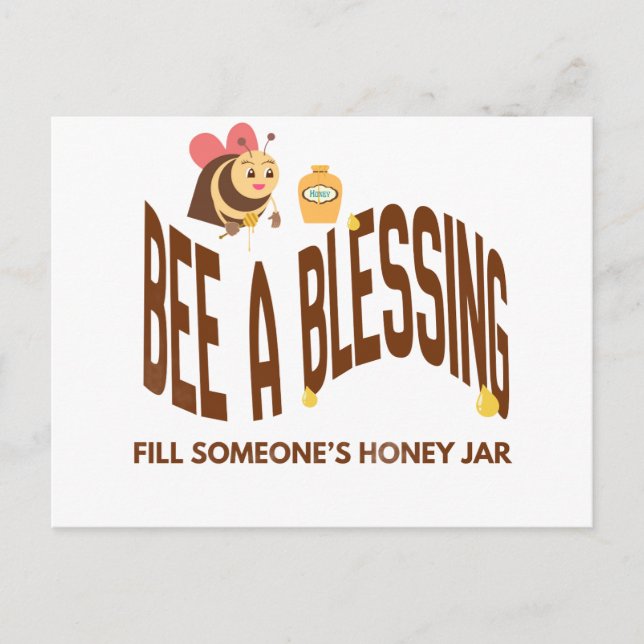 Bee A Blessing Postcard (Front)