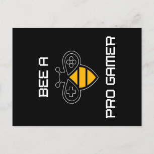 Bee A Pro Gamer, Bee Gifts ,I Love Bee, Beekeeping Postcard