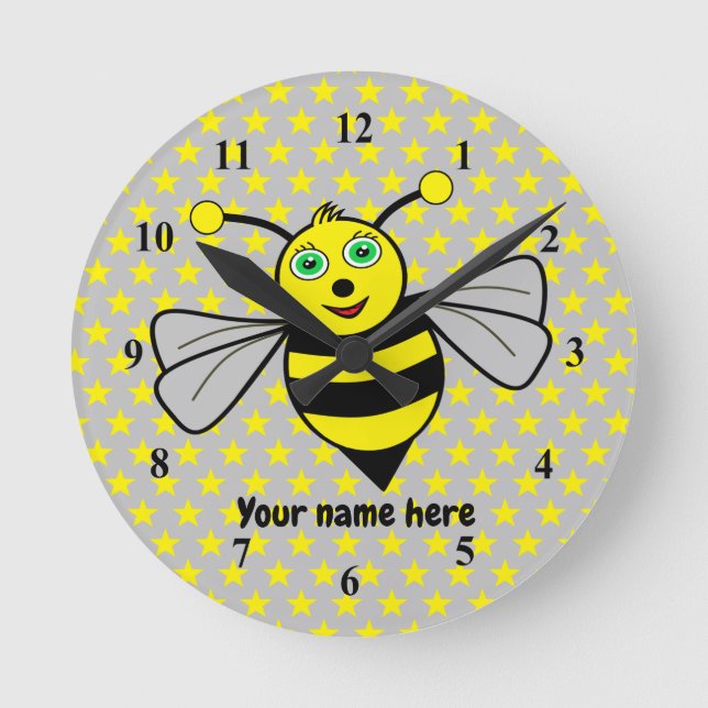 Bee Acrylic wall clock (Front)