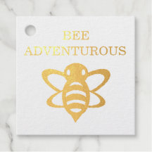 Bee Adventurous Foil Favour Tags
