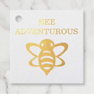 Bee Adventurous Foil Favour Tags