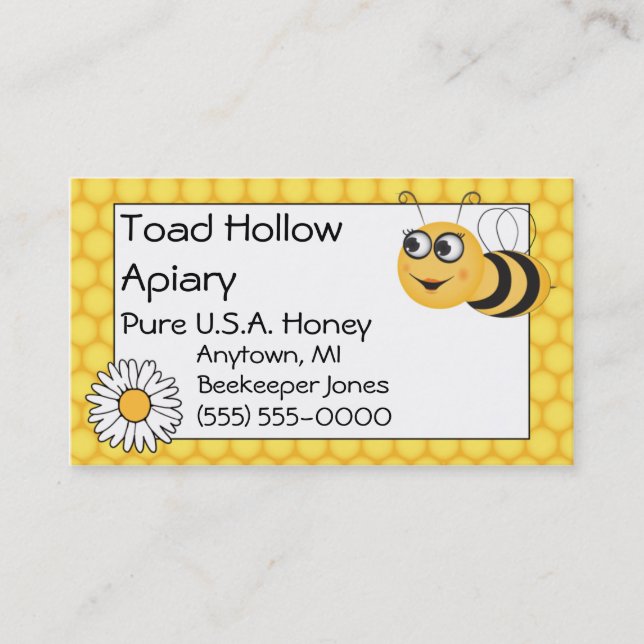 Bee and Daisy Business Card (Front)