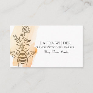 Bee And Floral Honey Products Business Card