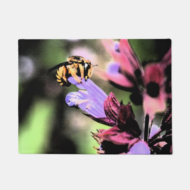 Bee and Flower dma Doormat (Front)