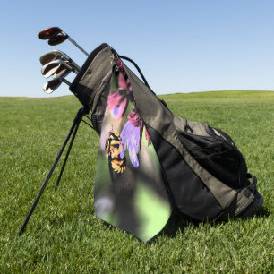 Bee and Flower gta Golf Towel
