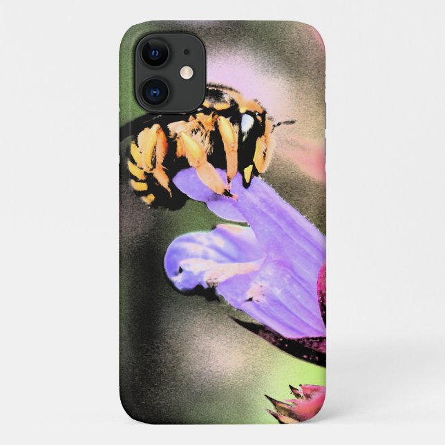 Bee and Flower iphcna Case-Mate iPhone Case (Back)