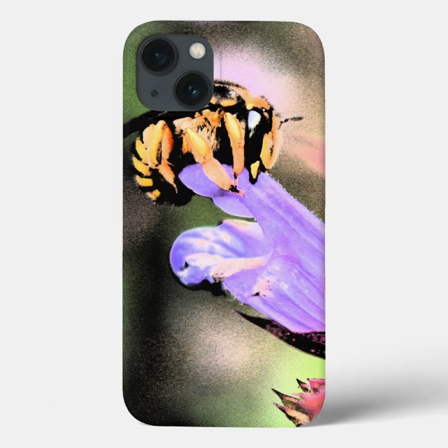Bee and Flower iphcnm Case-Mate iPhone Case (Back)