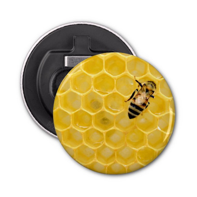 bee and honeycomb bottle opener (Front)