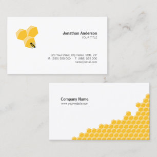 Bee and Honeycomb business card