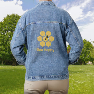 Bee and Honeycomb Denim Jacket