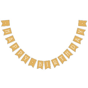 Bee and Honeycomb Happy Birthday Bunting