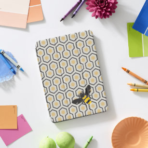 Bee and Honeycomb Pattern iPad Pro Cover