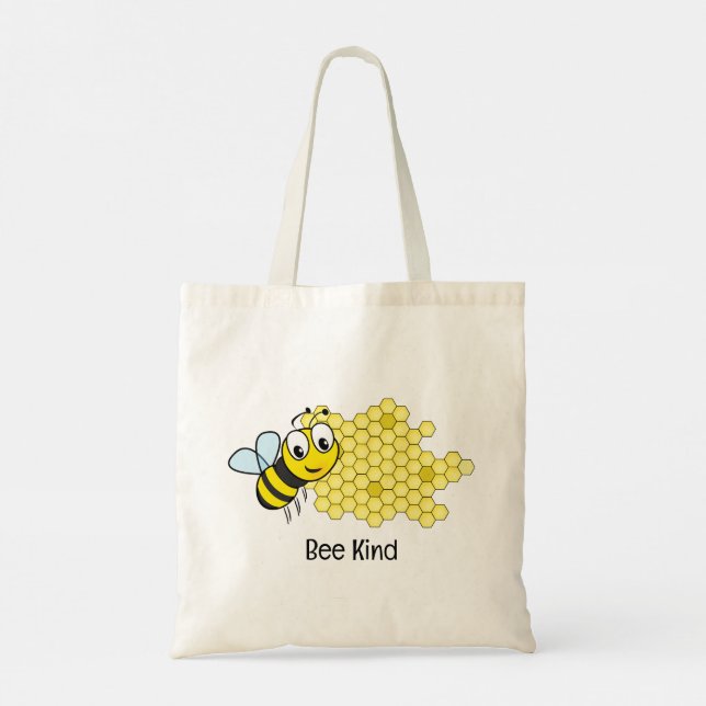Bee and Honeycomb  Tote Bag (Back)
