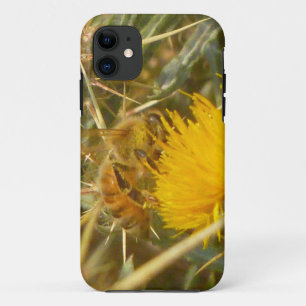 Bee and Star Thistle (Centaurea solstitialis) Case-Mate iPhone Case