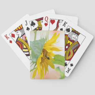 Bee And Sunflower Playing Cards