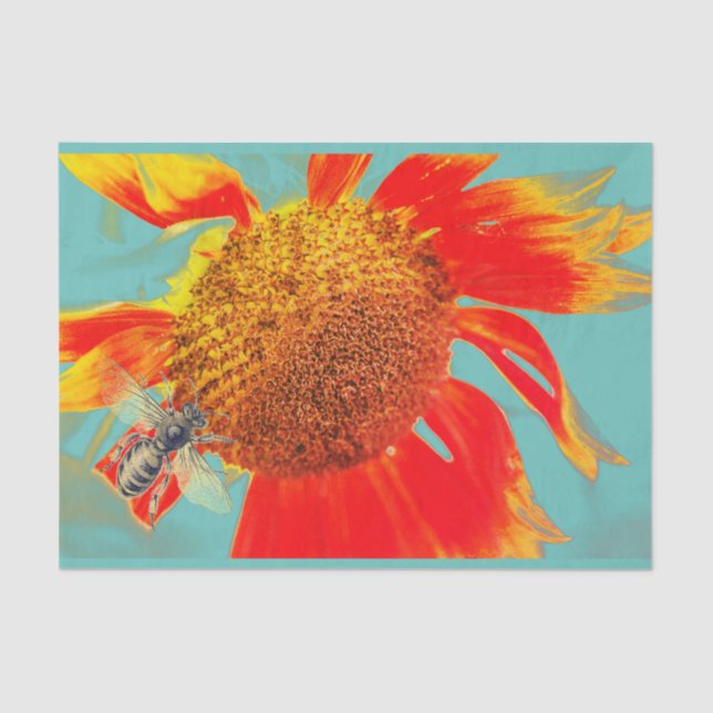 BEE AND SUNFLOWER TISSUE PAPER (Front)