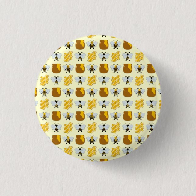 Bee Art For Kids 3 Cm Round Badge (Front)