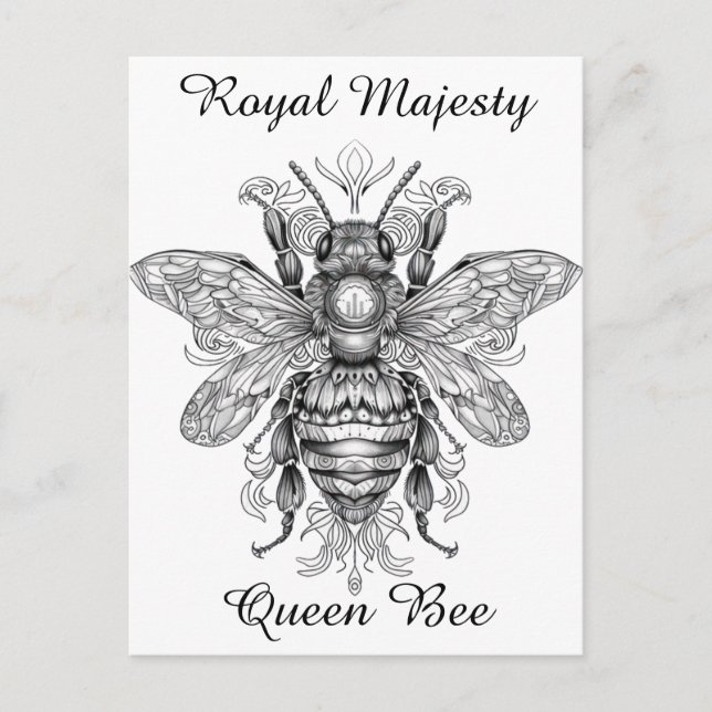 Bee art postcard (Front)