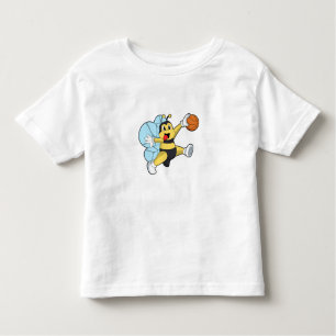 Bee as Basketball player with Basketball Toddler T-Shirt
