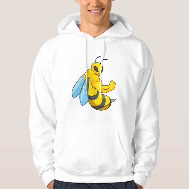 Bee as Bodybuilder Hoodie (Front)