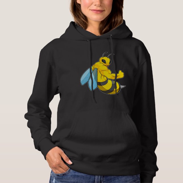 Bee as Bodybuilder Hoodie (Front)