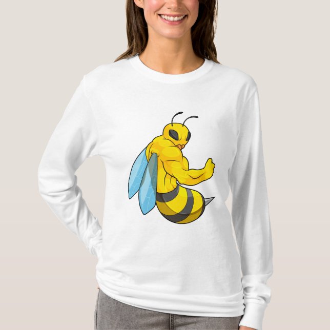Bee as Bodybuilder T-Shirt (Front)