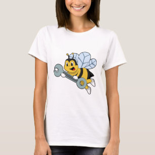 Bee as Mechanic with Wrench T-Shirt