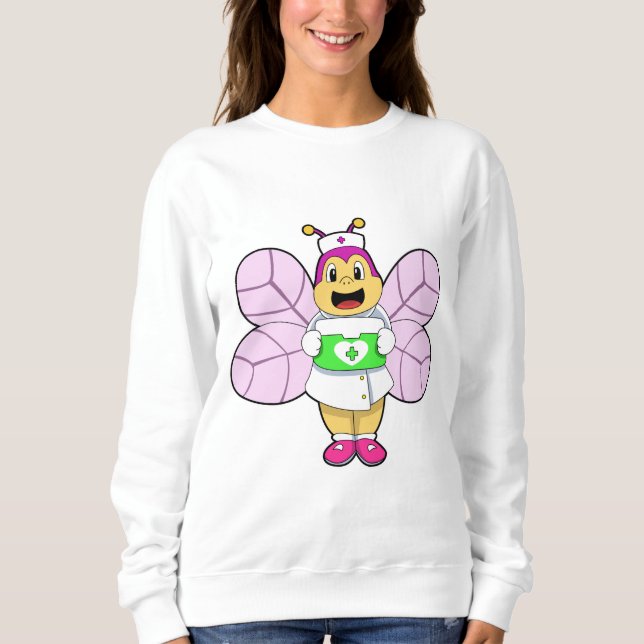 Bee as Nurse with First ait kit Sweatshirt (Front)