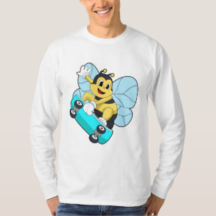 Bee as Skater with Skateboard T-Shirt