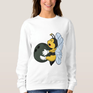 Bee at Bowling with Bowling ball Sweatshirt