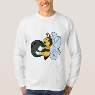 Bee at Bowling with Bowling ball T-Shirt