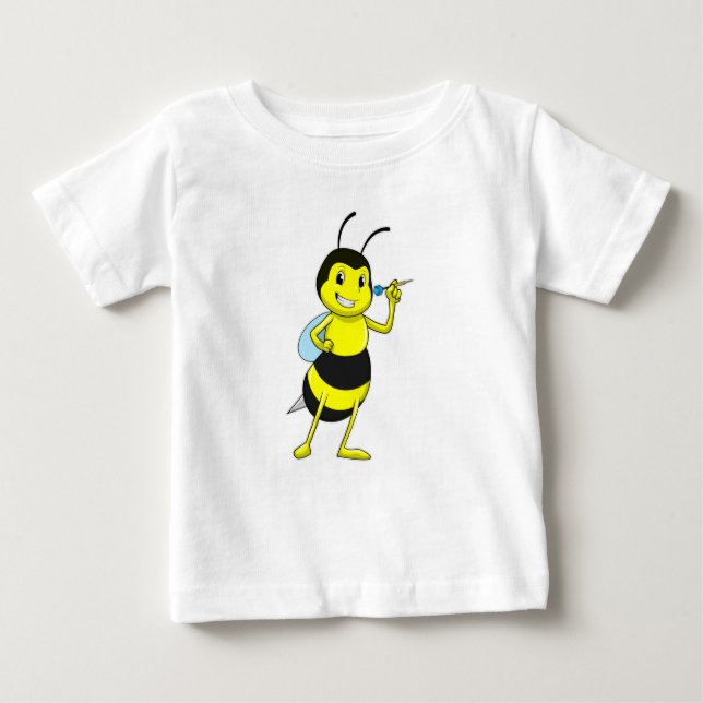 Bee at Darts with Dart Baby T-Shirt (Front)