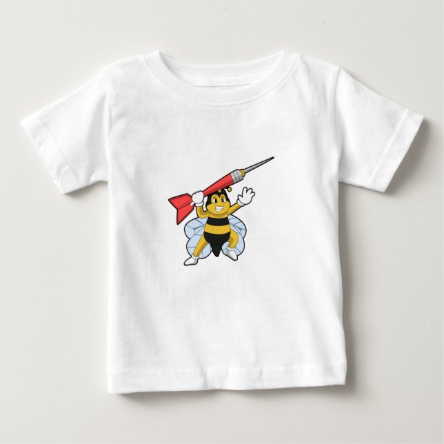 Bee at Darts with Dart.PNG Baby T-Shirt (Front)
