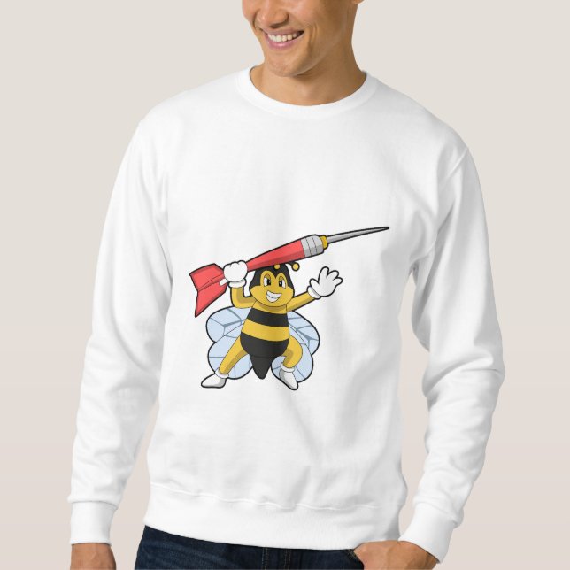Bee at Darts with Dart.PNG Sweatshirt (Front)