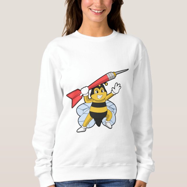 Bee at Darts with Dart.PNG Sweatshirt (Front)