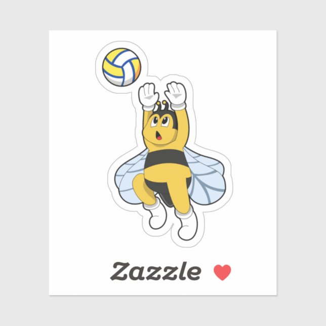 Bee at Volleyball Sports (Sheet)