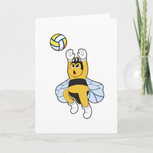Bee at Volleyball Sports Card