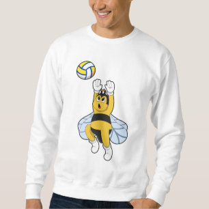 Bee at Volleyball Sports Sweatshirt