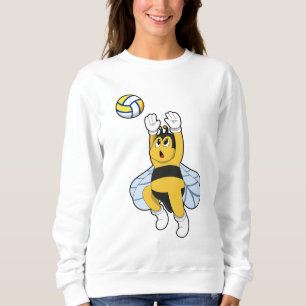 Bee at Volleyball Sports Sweatshirt