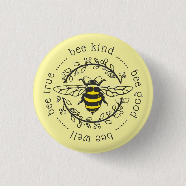 Bee Attitudes 3 Cm Round Badge (Front)