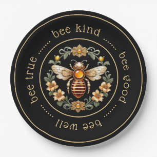 Bee Attitudes Art Nouveau 1 Paper Plate