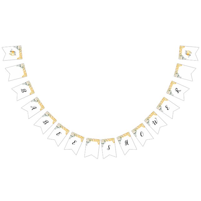 Bee baby shower banner (All)