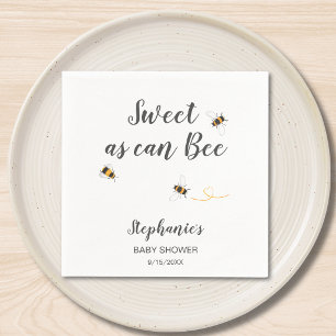Bee Baby Shower Custom Napkin