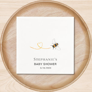 Bee Baby Shower Custom Napkin